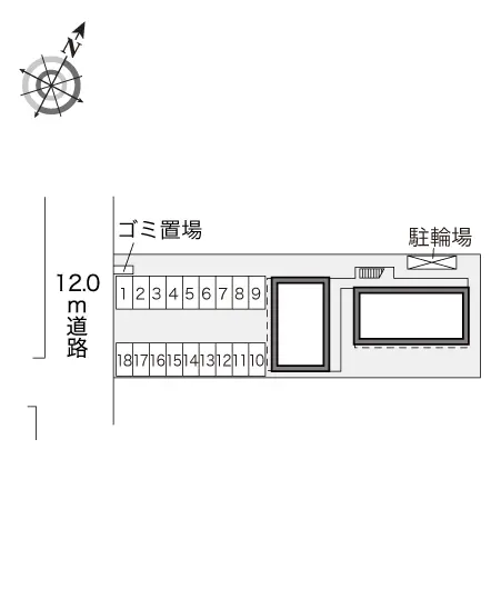 ★手数料０円★東近江市沖野４丁目　月極駐車場（LP）